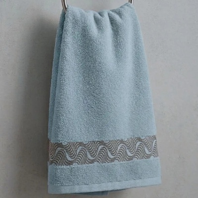 Knitva ručník příboj 50 x 100 cm šedomodrý