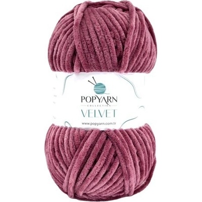 POPYARN Pletací příze Velvet B029 - růžová