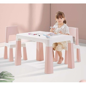 Pepita Dodo Маса + 2 бр. столове - розово-бяло (8817-Pink-white)