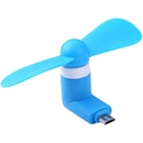 Mini větráček pro mobilní telefony s microUSB konektorem modrá