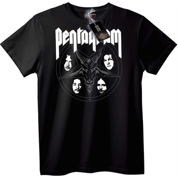 NOONEBRAND Тениска Pentagram Band - M, White