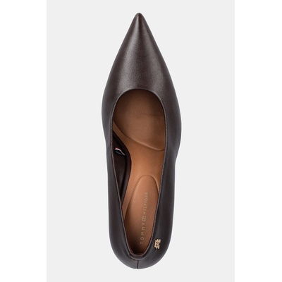 Tommy Hilfiger Кожени обувки с тънък ток Tommy Hilfiger TH SMOOTH LEATHER PUMP (FW0FW08960)