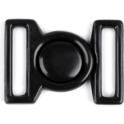 Prima-obchod Plavkové zapínání šíře 16 mm plastové, barva 3 černá