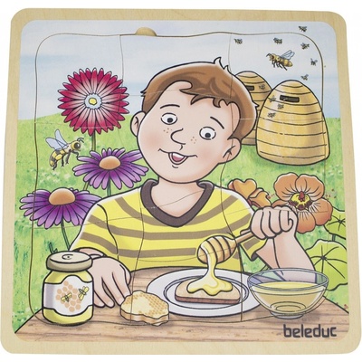 Beleduc vrstvové puzzle ako vzniká med