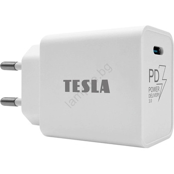 Image 1 of TESLA - Адаптер за бързо зареждане Power Delivery 20W бял (TE0086)
