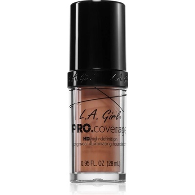 L. A. Girl Cosmetics PRO. Coverage озаряващ течен фон дьо тен цвят Beige 28ml