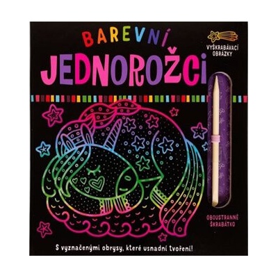 Farebné jednorožce Vyškrabávacie obrázky Olena Herasimova