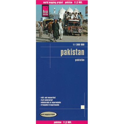 Reise Know-How Verlag mapa Pakistan 1:1,3 mil. voděodolná