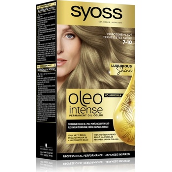 Syoss Oleo Intense перманентната боя за коса с олио цвят 7-10 Natural Blond