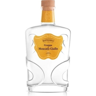 Grappa Moscato Giallo Bertagnolli Trentino Bianca 42% 0,7 l (holá láhev)
