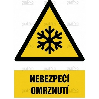 Grafiko | Nebezpečí omrznutí - Text obrázku Nebezpečí omrznutí, Materiál Plast, Rozměr 210x148mm