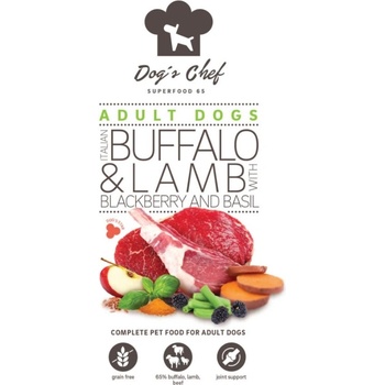 Dog's Chef Josera Dog Meat Lovers Menu Active breeds Italian Bufffalo & Lamb wit Sweet Potato and Basil 0,5 kg