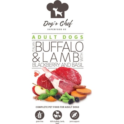 Dog's Chef Josera Dog Meat Lovers Menu Active breeds Italian Bufffalo & Lamb wit Sweet Potato and Basil 0,5 kg