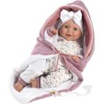 Llorens 74040 NEW BORN - мигаща кукла със звуци и меко текстилно тяло (4-74040)