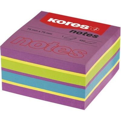 Kores Neonové bločky CUBO Spring 450 lístků 75x75mm, mix barev (purpurová, žlutá, modrá, zelená) (48464) – Zboží Mobilmania