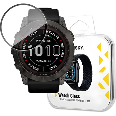Wozinsky Калъф Wozinsky защитно стъкло за часовници за Garmin Fenix 7X - Черен KP24661 (24661)