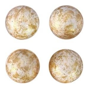 TITANUM Craft-Fun Series Styrofoam Decoration Gold Styrofoam Balls (23BR1218-18)