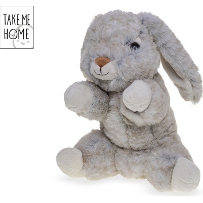 Mikro trading Take Me Home - Zajačik plyšový - 20 cm - sediaci