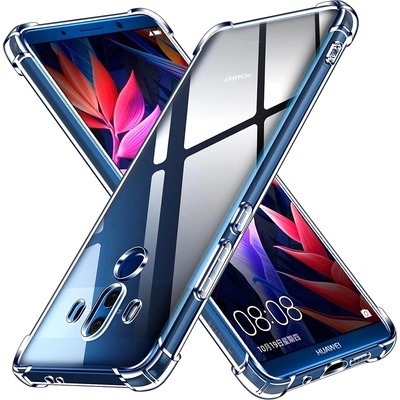 Techsuit Калъф за Huawei Mate 10 Pro - Удароустойчив Прозрачен Силиконов - Прозрачен