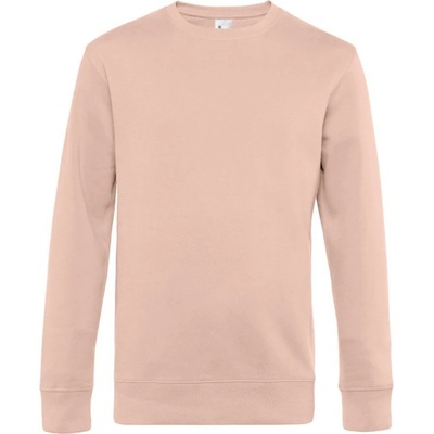 B&C mikina KING Crew Neck pánská COT-01U01Kx5300 Růže světlá