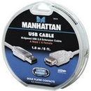 USB káble Kábel USB 2.0 A/A Predlžovací 1,8m