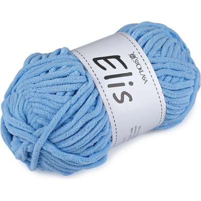 Pletací žinylková příze Elis 100 g Varianta: 23 modrá dětská, Balení: 1 ks 57857/147371/287512