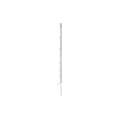 Tyčka - stĺpik pre elektrický ohradník, plastová biela, 105 cm, 1 nášľapka