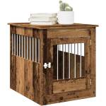vidaXL Мебели за кучешки клетки от старо дърво 64, 5x80x71 cm (857645)