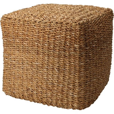 Home Styling Collection Pufa z mořské trávy, 40 x 40 x 38 cm