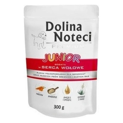 Dolina Noteci Premium Junior bohatá na hovězí srdce 300 g