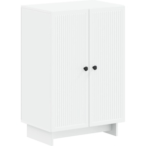 vidaXL Шкаф за обувки EDE 59, 5 x 39, 5 x 90 см Инженерна дървесина Бяло (895985)