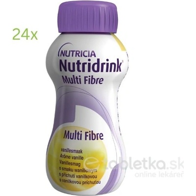 Nutridrink Multi Fibre s vanilkovou príchuťou 24x200 ml