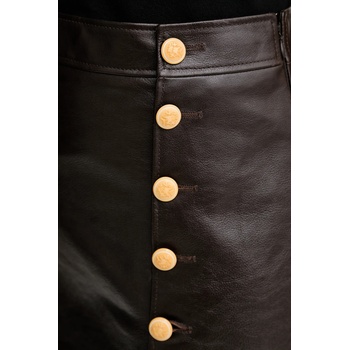 Bally Кожена пола Bally в кафяво къса разкроена WLE07G (WLE07G)