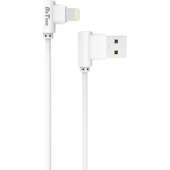 Кабел за данни DeTech DE-21i USB към Lightning 1m Бял (DeTech DE-21i)