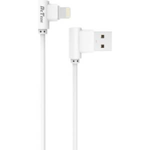  Кабел за данни DeTech DE-21i USB към Lightning 1m Бял (DeTech DE-21i)