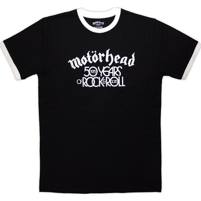 Motörhead 50 Years Text Lock Up Ringer Black 2XL Риза (MHEADTEE98MB05)