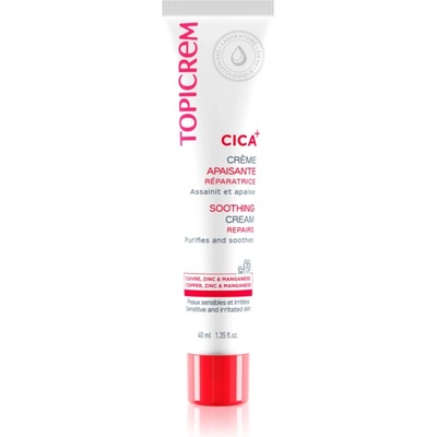 Topicrem CICA Soothing Cream интензивен възстановяващ крем за раздразнена кожа 40ml