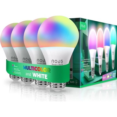 NOUS 2209-044 P3 WiFi Tuya RGB E27 4ks