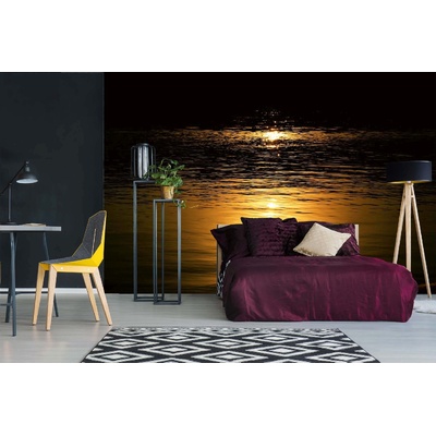 DIMEX ART Самозалепваща се флизелинова фототапета лунна светлина върху вода 375 x 250 см