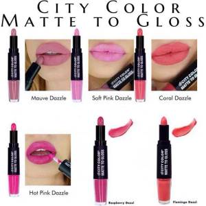  City color matte to gloss ДВОЙНО ЧЕРВИЛО МАТ