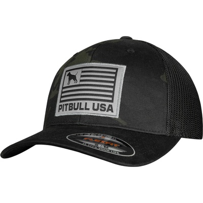 PitBull West Coast k MESH full cap PITBULL USA černo černá