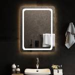 vidaXL LED огледало за баня, 60x80 см (3154096)