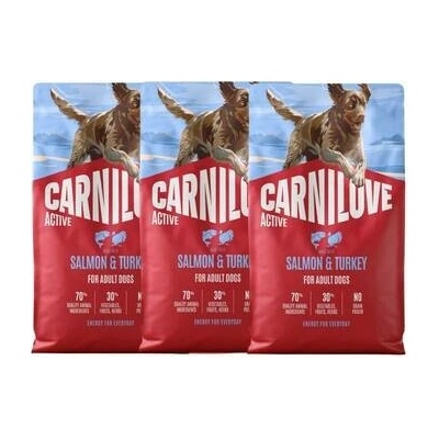 Carnilove Active Dog Salmon and Turkey Adult 3 x 4 kg