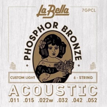 Image 1 of La Bella 7GPCL Phosphor Bronze Струни за акустична китара (LB-7GPCL)