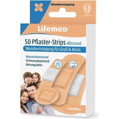 HANGZHOU A LINK STAR TECHNOLOGY CO. LIMITTED Univerzálne náplasti Allround polopriehľadné, 50 ks v 4 veľkostiach