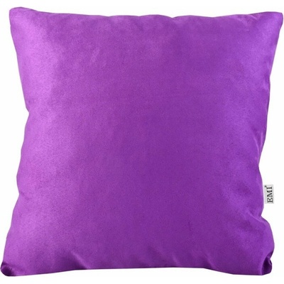 EMI fialový semiš Vankúš 40x40