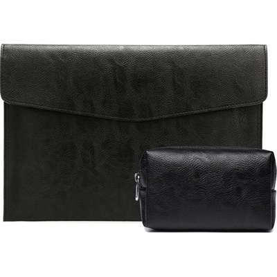 PROTEMIO 59648 CLASSIC SET Pouzdro pro notebook s úhlopříčkou do 13.3" + obal na příslušenství černý
