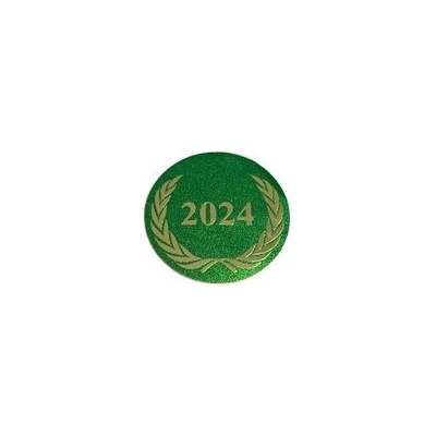 Poháry Bauer Emblém zelený metalický EM05, 2,5cm