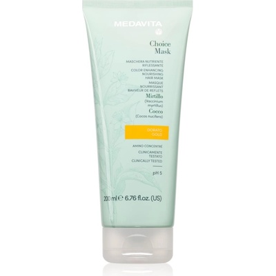 Medavita Choice Gold подхранваща маска за боядисана коса 200ml