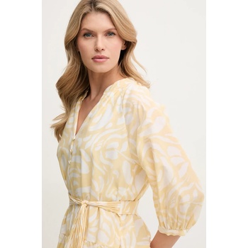 MARELLA Рокля с коприна Marella VENAS в жълто къса с уголемена кройка 2513221114200 (2513221114)